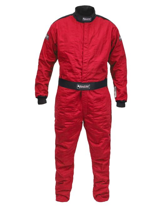ALLSTAR PERFORMANCE Driving Suit SFI 3.2A/5 M/L Red - Part Number ALL935072