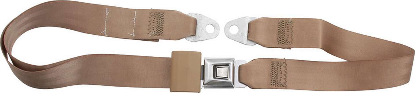 ALLSTAR PERFORMANCE ALL98113 Tan Lap Seat Belt with Push Button Buckle