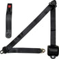ALLSTAR PERFORMANCE Retractable 3-Point Seat Belt (Part Number: ALL98115) - Black