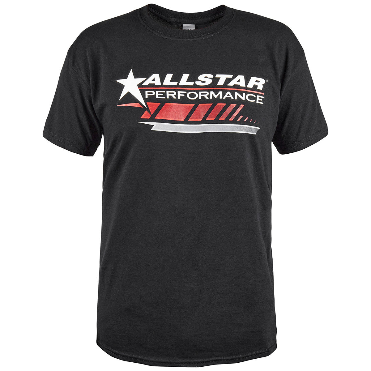 Allstar Performance Black T-Shirt with Red Graphic - Large (Part # ALL99903L)