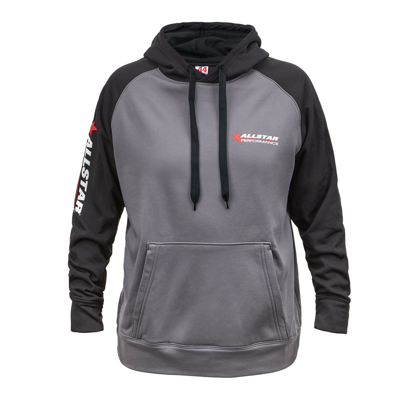 ALLSTAR PERFORMANCE Hooded Sweatshirt Large Silver/Black - Part Number ALL99916L