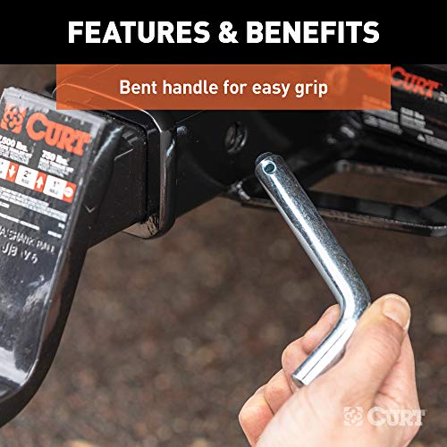 Curt Manufacturing 59531 10-Ring Trailer Hitch Pin with Cotter Pin, 100 Pack