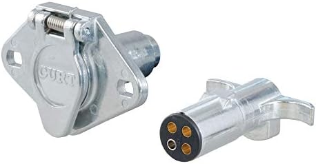 Curt Manufacturing I6/I7 4-Pole Die Cast Connector for Car and Trailer Ends (Part #58671)