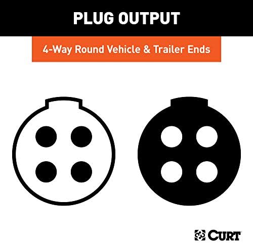 Curt Manufacturing I6/I7 4-Pole Die Cast Connector for Car and Trailer Ends (Part #58671)