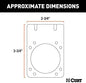 Curt Manufacturing Black Zinc Bracket for I15/I14 - Part 58510