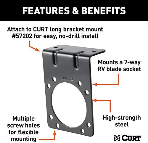 Curt Manufacturing Black Zinc Bracket for I15/I14 - Part 58510