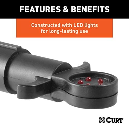 Curt Manufacturing 12 Volt Circuit Tester 6 Way Round - Part 58650