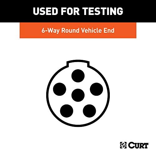 Curt Manufacturing 12 Volt Circuit Tester 6 Way Round - Part 58650