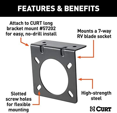 Curt Manufacturing 58520 Bracket for 7-Way Connectors