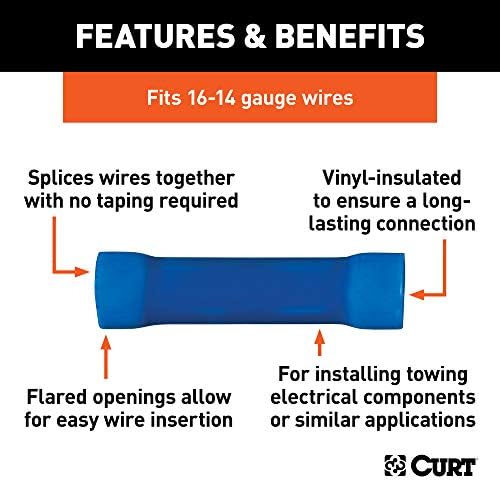 Curt Manufacturing 59422 1614 G Butt Connectors, 100 Pack