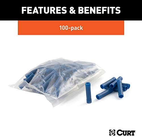 Curt Manufacturing 59422 1614 G Butt Connectors, 100 Pack