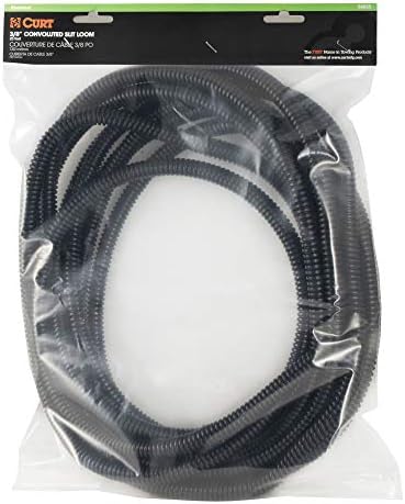 Curt Manufacturing 3/8 Inch x 25 Inch Convoluted Slit Loom (Packaged)