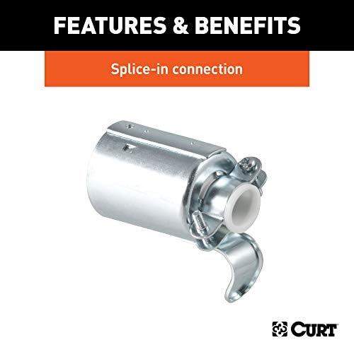 Curt Manufacturing 58190 7-Po Metal Trailer End Connector