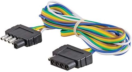 Curt Manufacturing 58551 5 Flat Loop Trailer Wiring Connector, 72-Inch Length
