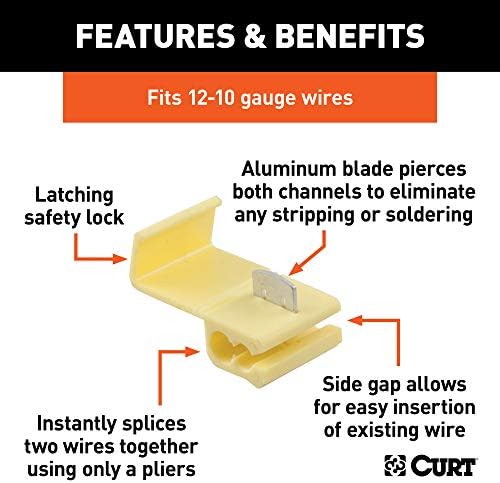 Curt Manufacturing 59905 1210 Gauge Quick Splices - Pack of 100