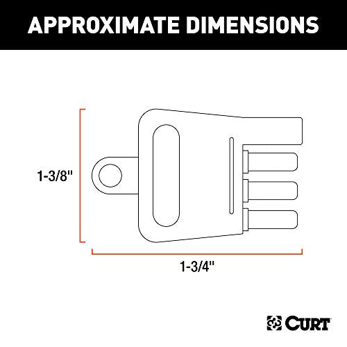 Curt Manufacturing LED 4 Flat Tester Model 58260 for Reliable Trailer Wiring Checks