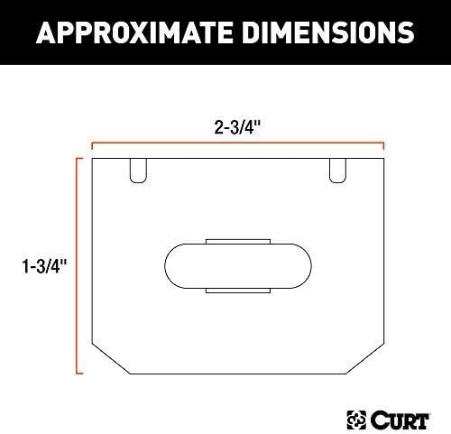 Curt Manufacturing 58300 4 Flat Bracket for Heavy-Duty Trailer Connections