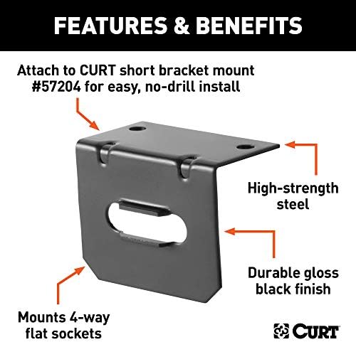 Curt Manufacturing Packaged 4 Way Flat Bracket - Part No. 58301