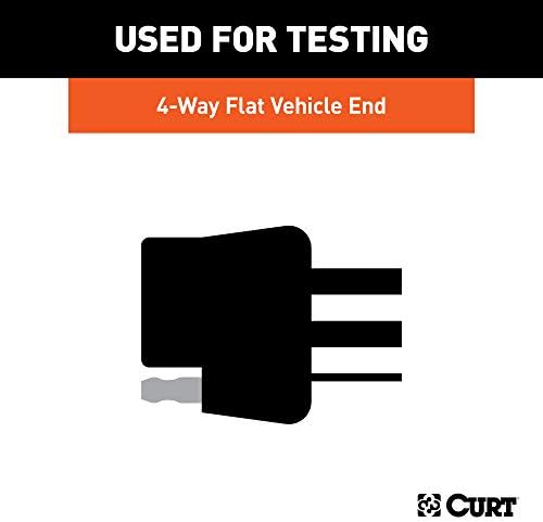 Curt Manufacturing LED 4 Flat Tester - Reliable Vehicle Wiring Test Tool 58261