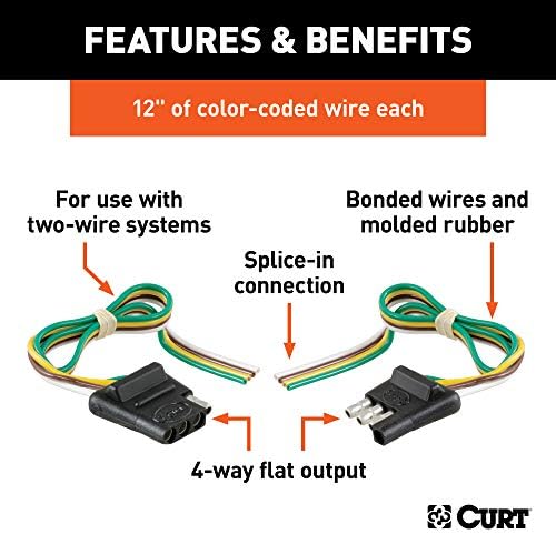 Curt Manufacturing 58304 12 Car End / 12 Trailer End