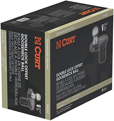 Curt Manufacturing Double Lock Gooseneck Extension Ball (Part #60602)