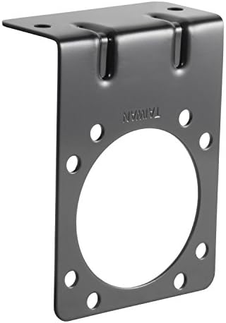 Curt Manufacturing Black Zinc Connector Bracket for 7-Way RV Blade Socket - Part 58291