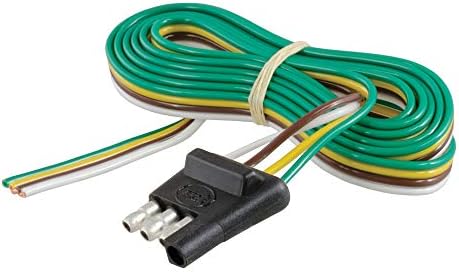Curt Manufacturing 48-Inch 4-Way Flat Trailer End Wiring Harness (Part No. 58348)