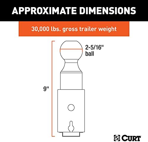 Curt Manufacturing Replacement Ball for Double Lock Gooseneck * Part 60616