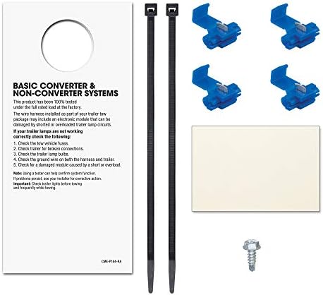 Curt Manufacturing 59187 Trailer Converter with Wiring Kit