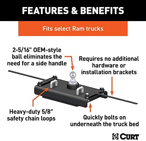 Curt Manufacturing 60614 1418 Ram 2500 Complete Gooseneck Hitch