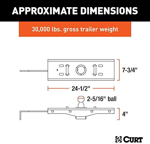 Curt Manufacturing 60619 EZr Gooseneck Hitch for Chevy Silverado/Sierra 2500/3500