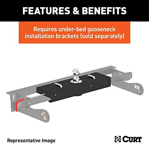 Curt Manufacturing 60619 EZr Gooseneck Hitch for Chevy Silverado/Sierra 2500/3500