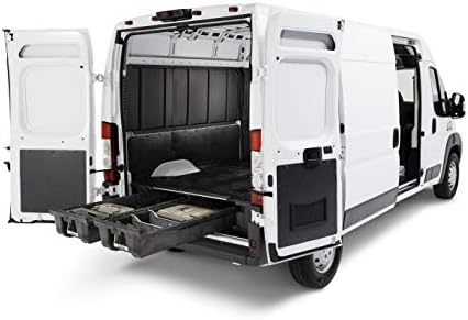 Decked LLC VNGM96EXSV65 96-Inch Cargo Van Storage System with Decked Out Package for Savanna Black Cargo Van