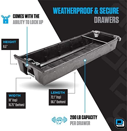 Decked LLC VNGM96EXSV65 96-Inch Cargo Van Storage System with Decked Out Package for Savanna Black Cargo Van