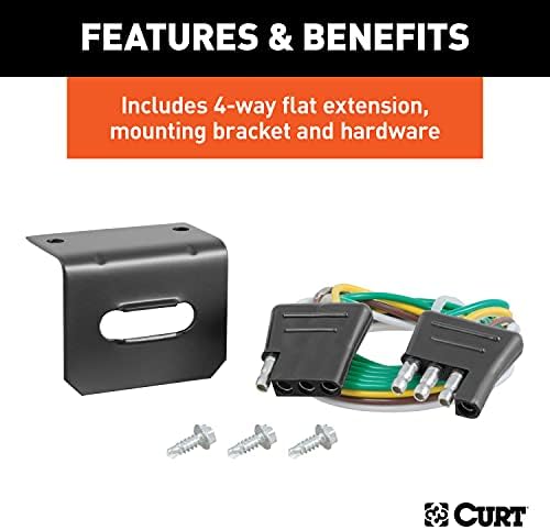 Curt Manufacturing 58987 17-Foot Towed Vehicle RV Harness for Ford F250/F350 Super Duty