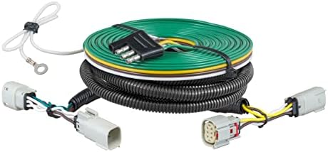 Curt Manufacturing 58992 21 C Bronco LED Taillights with Custom Towed Vehicle RV Wiring Harness