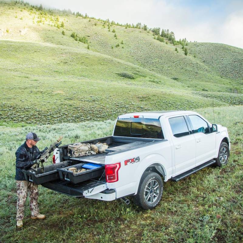 Decked LLC DF1 9704 Black Bed Storage System for Ford F-150 6.6 ft Bed with Decked Out Package