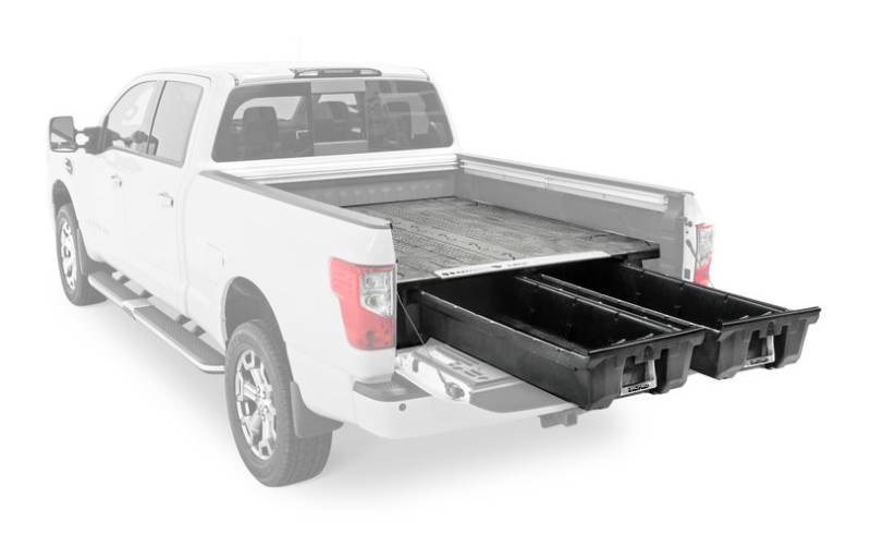 Decked LLC 0415 Titan Black Bed Storage System with Decked Out Package for 6.7 ft Pickup Trucks