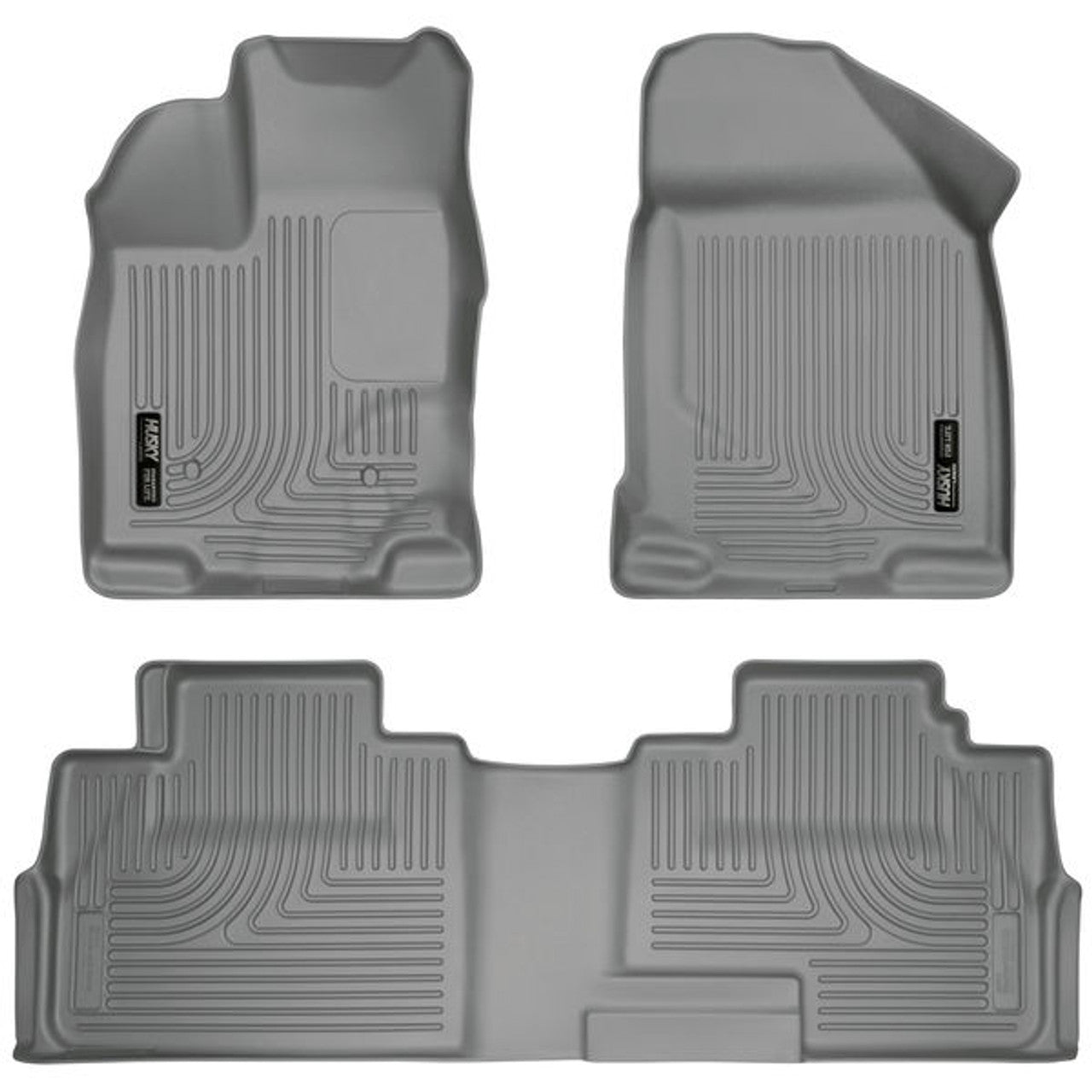 Husky Liner 99762 Edge Mk X Front and Second Seat Weatherbeater Grey Floor Liners