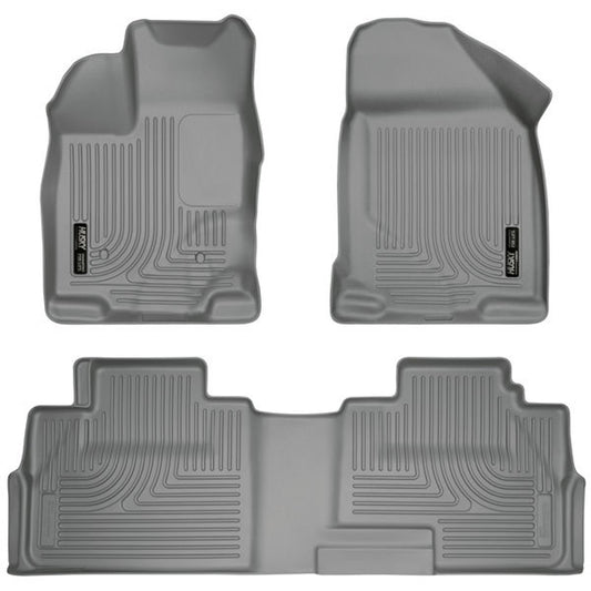 Husky Liner 99762 Edge Mk X Front and Second Seat Weatherbeater Grey Floor Liners