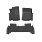 Husky Liners 94141 Front and Second Row Floor Liners for 2022 Rivian R1T in Black