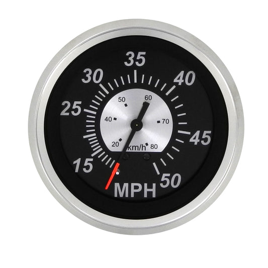 SIERRAMARINE 68960PH Black Sterling 50 MPH Speedometer - Head