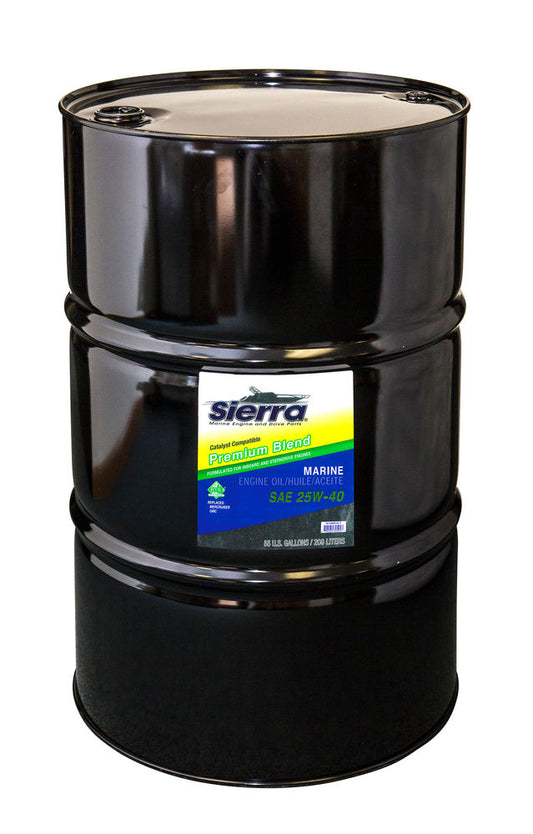 SierraMarine Catalyst Oil 25W40 - 55 Gallon Drum (Part #189400CAT7)