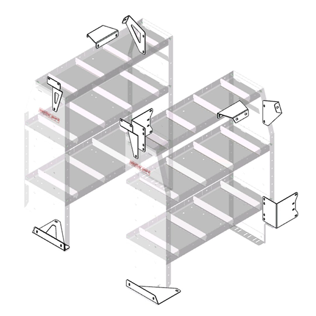 WeatherGuard 9751301 Transit Connect LWB Shelving Install