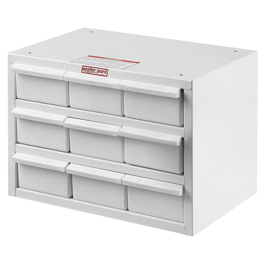WEATHERGUARD 9909302 Parts Cabinet with 9 Bins - Versatile Storage Solution