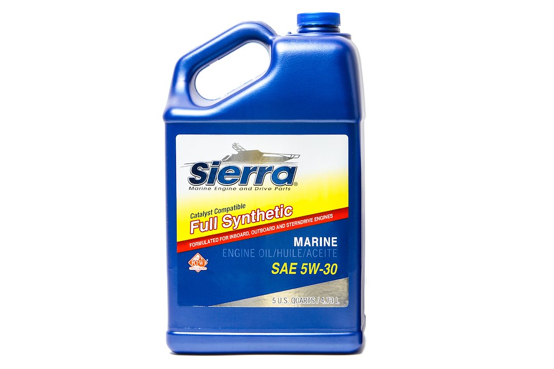 SIERRAMARINE 5W-30 Full Synthetic FC-WCAT Oil (Part #1895584) - 5 Quart