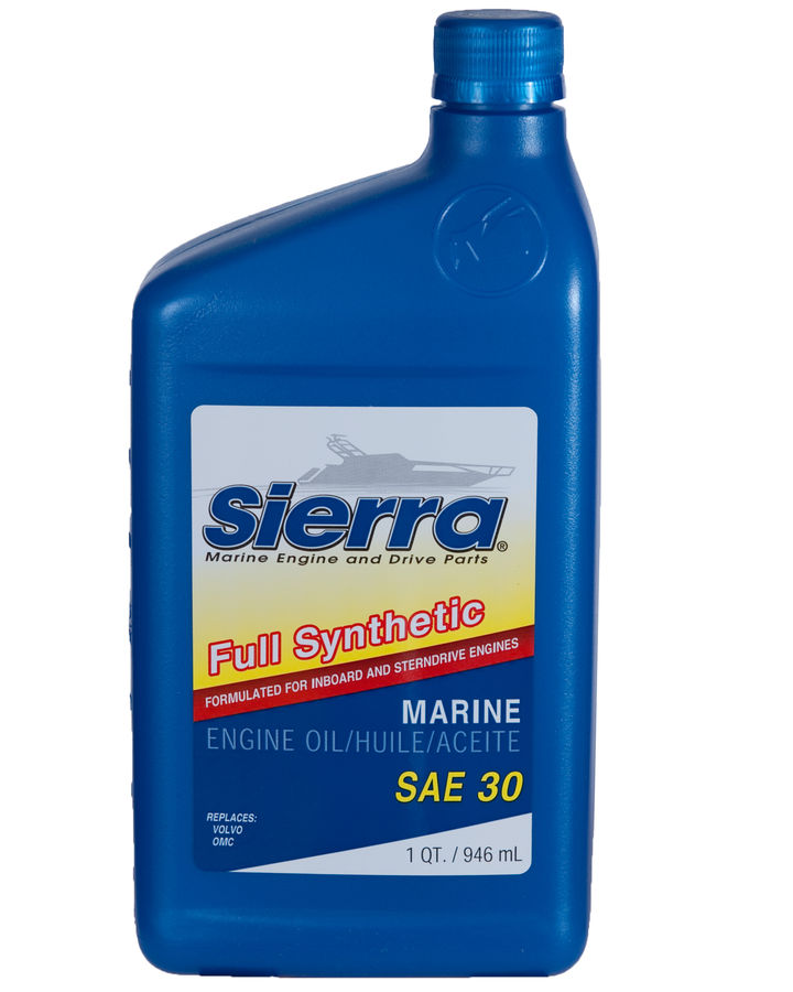 SIERRAMARINE Full Synthetic Engine Oil SAE 30 - Part Number 1894102