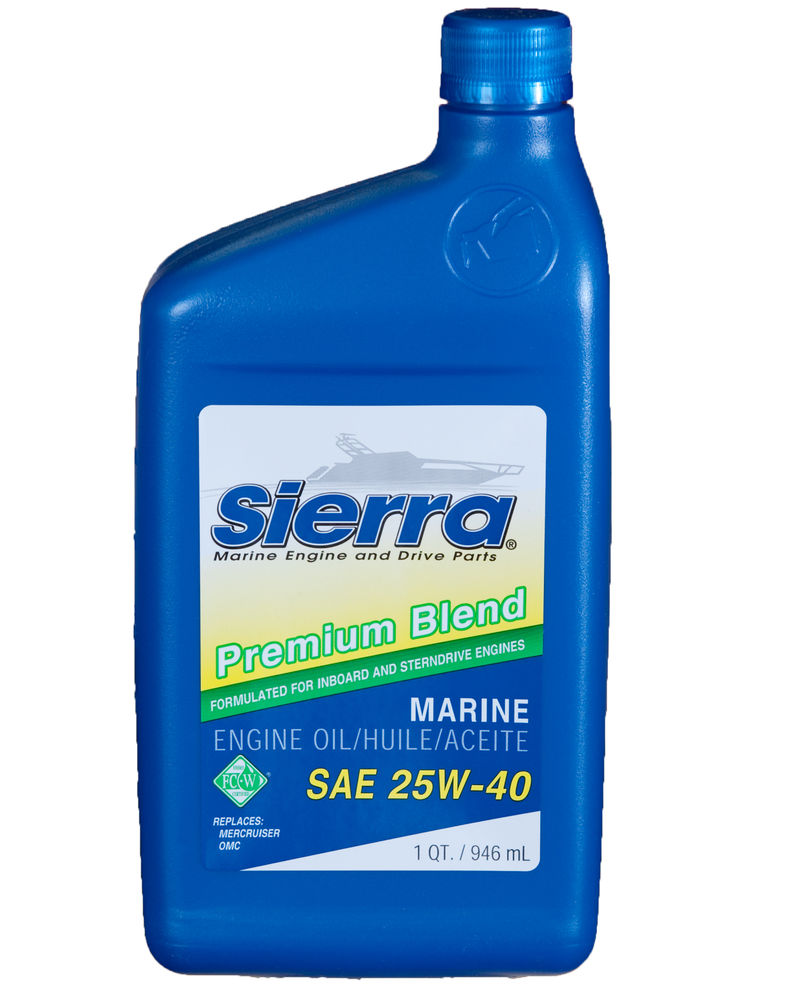 SIERRAMARINE 25W40 Oil - Part Number 1894002 - Quart