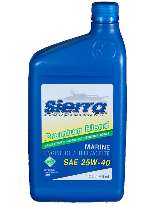 SIERRAMARINE 25W40 Oil - Part Number 1894002 - Quart