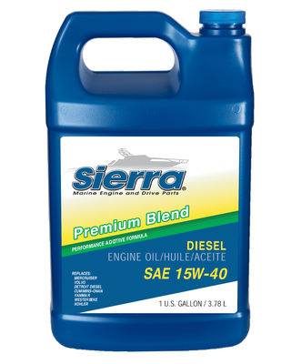 SIERRAMARINE 15W-40 Diesel Motor Oil - Part Number 1895533